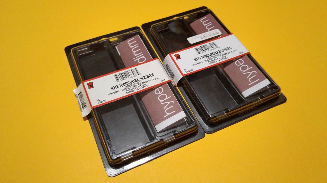 Kingston 8GB HyperX XMP X2 Grey DDR3 1600MHz CL9 KIT KHX1600C9D3X2K2/8GX