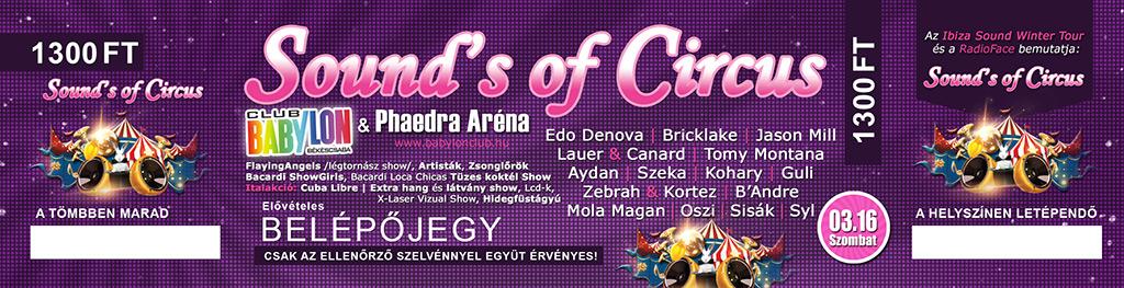 Sound's of Circus - belépőjegy