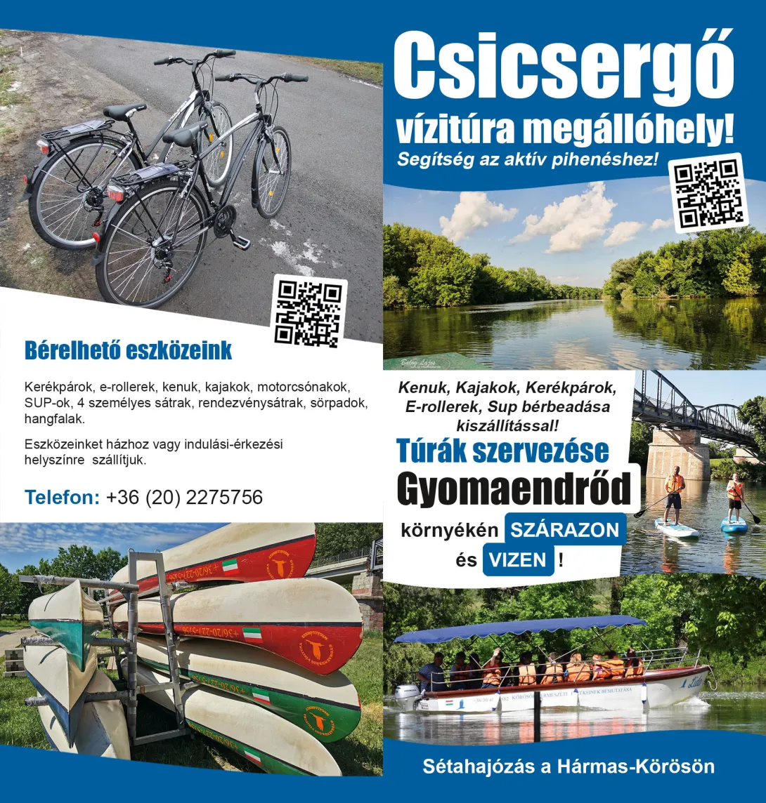 Csicsergő vizitúra megállóhely prospektus (2024)