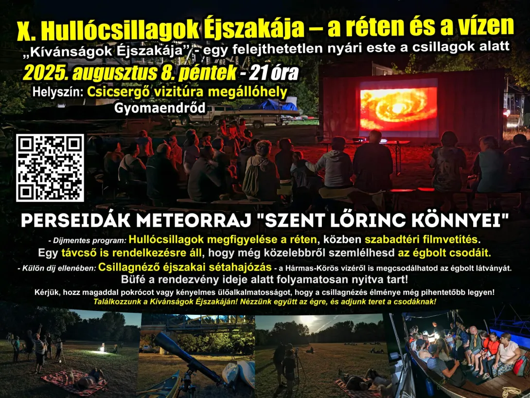 X. Hullócsillagok Éjszakája - a réten és a vízen