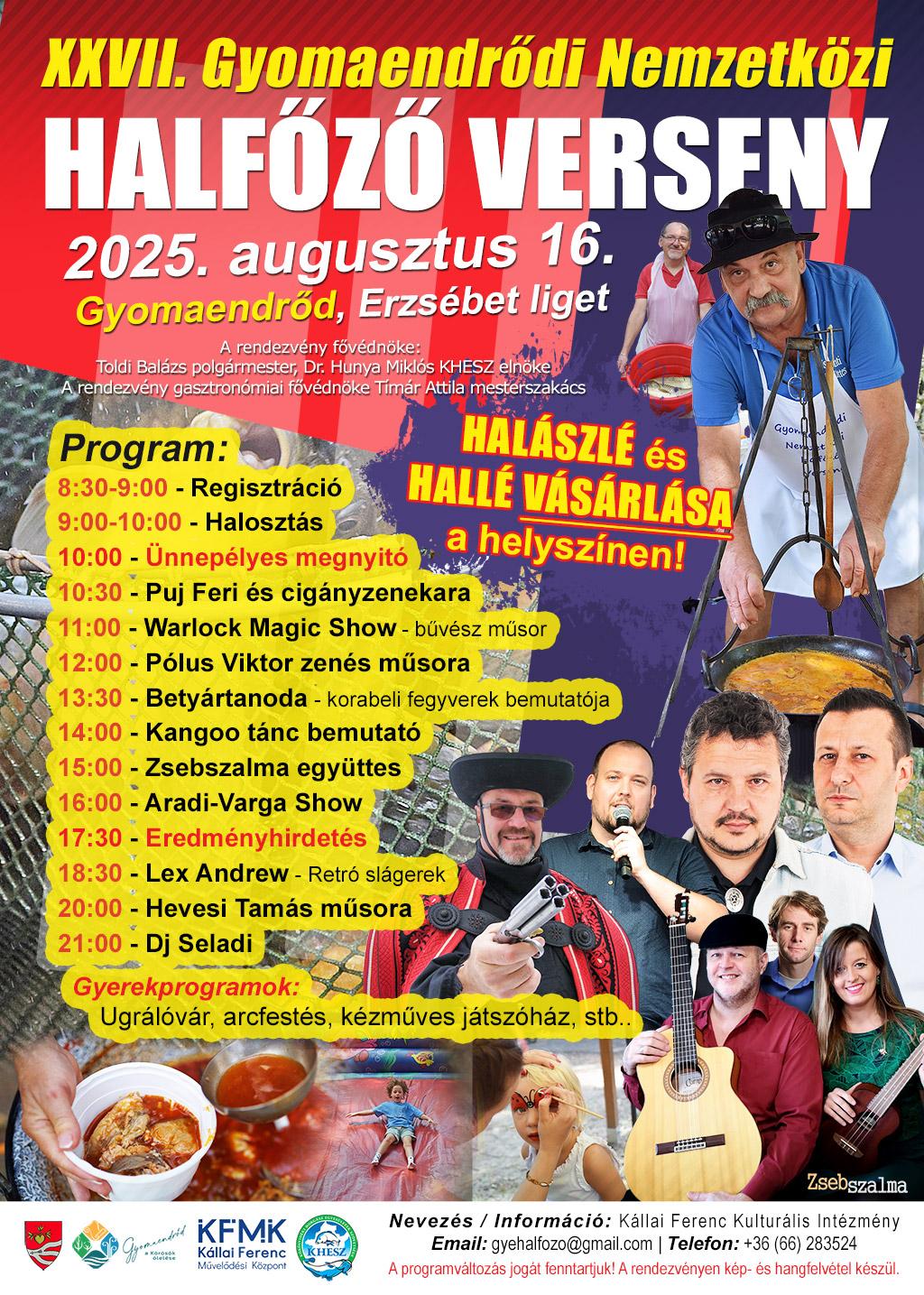 Gyomaendrődi Nemzetközi Halfőző verseny - rendezvény plakát