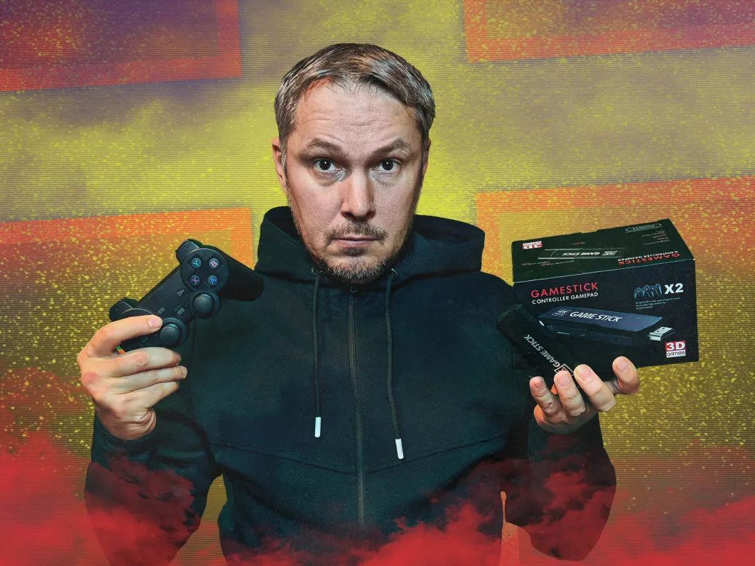 4K Game Stick X2 Retro játékkonzol - 128 GB, 41 000 beépített játékkal