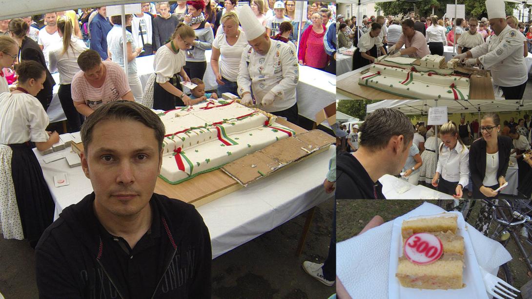 Torta evő verseny (1500 szelet) - V. Főtéri sokadalom