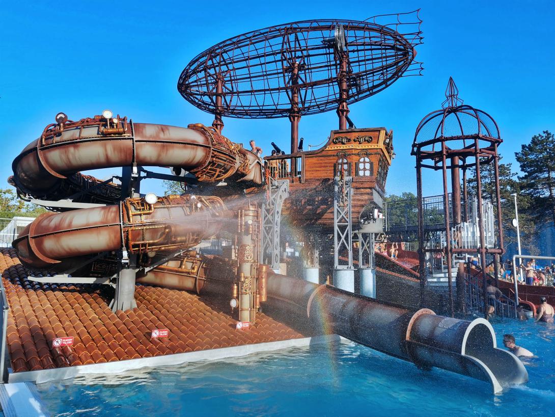 Réz folyó és Acél csúszda, Aquaticum Debrecen Spa