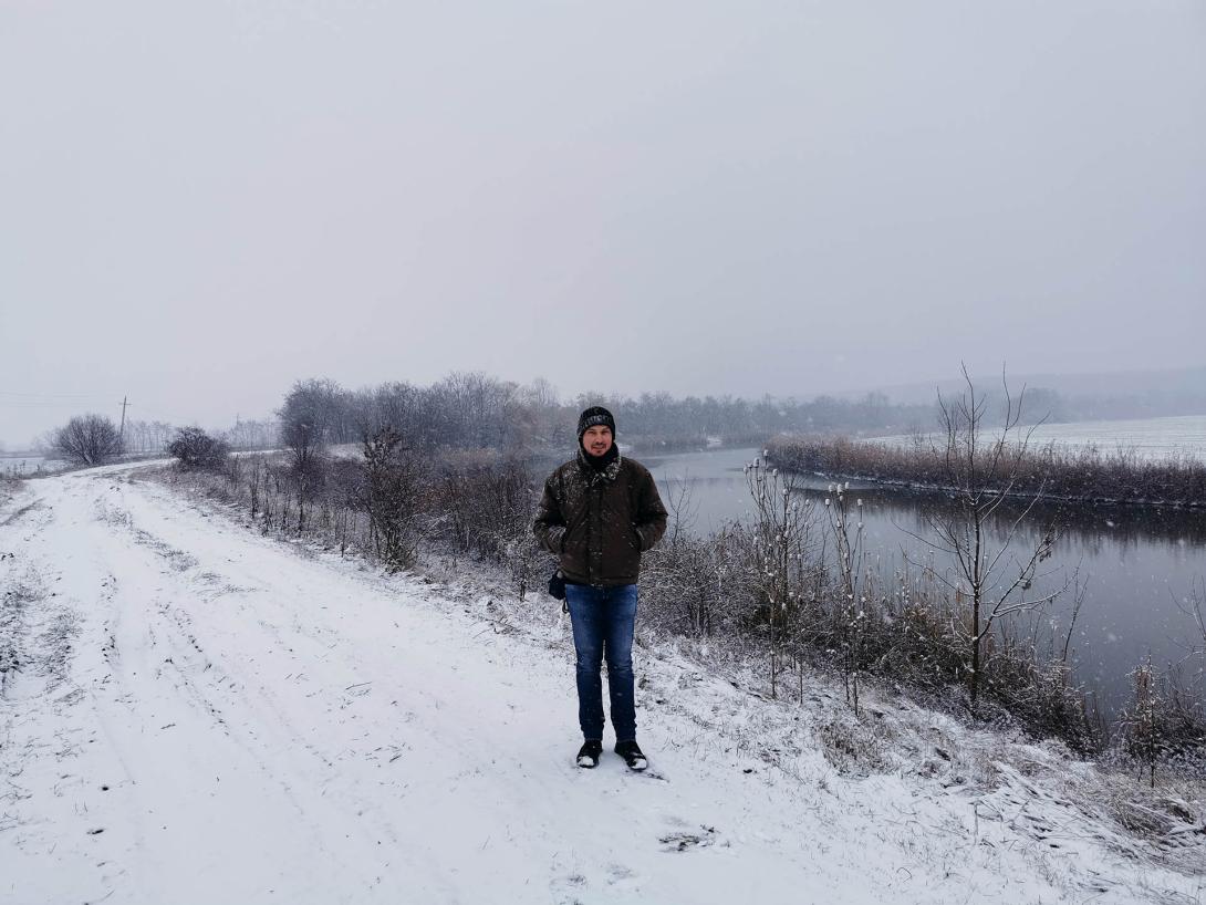 Téli séta a hóesésben, Németh-zugi holtág