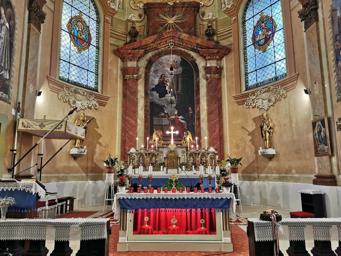 Misézőoltár ereklyék, Szent Imre Katolikus Templom, Gyomaendrőd