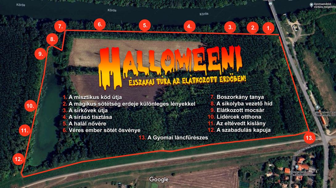 Az elátkozott erdő helyszínei