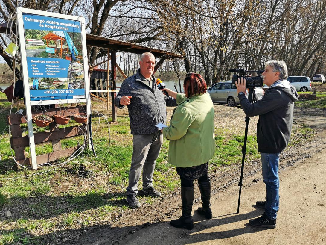 "Tavaszi nagytakarítás - takarítsuk ki együtt a természetet!", Gyomaendrőd, Csicsergő vizitúra megállóhely