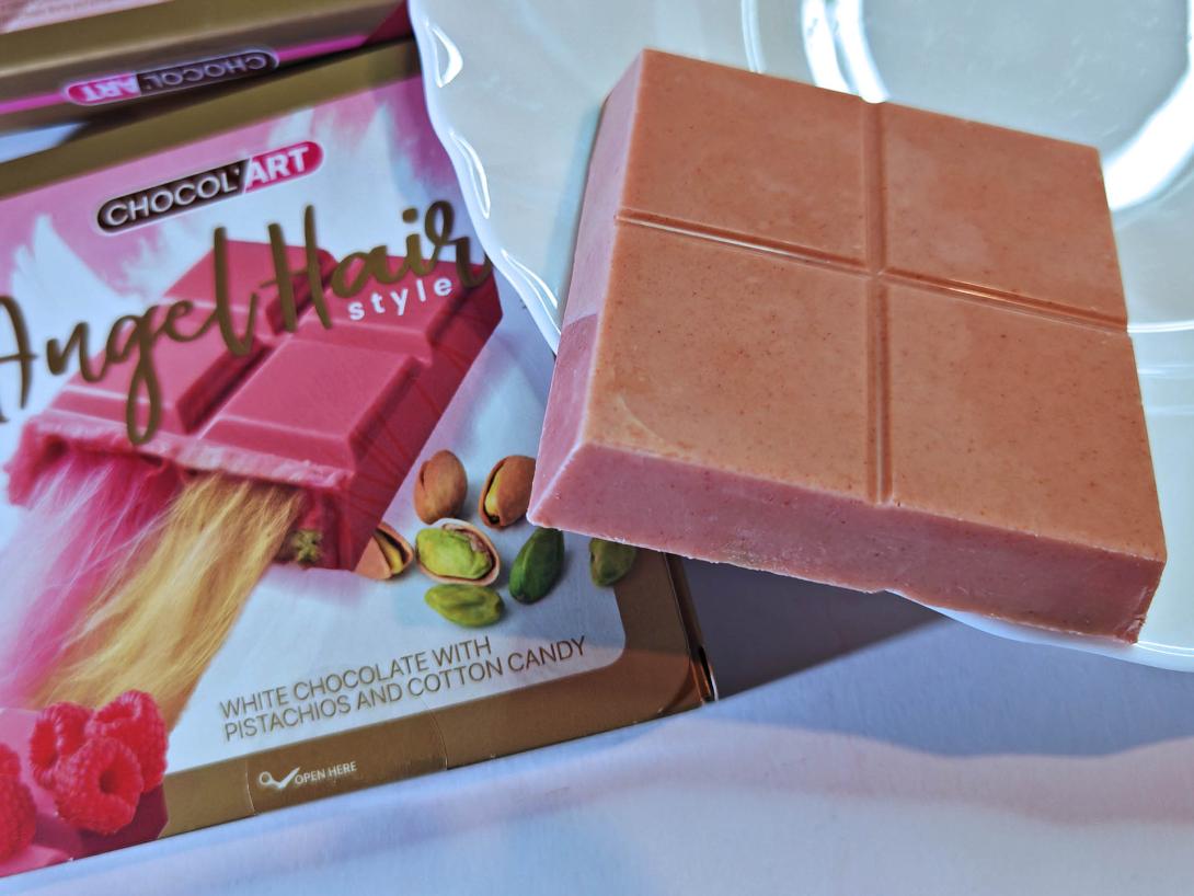 Angel Hair chocolate / Rózsaszín angyalhaj-csokoládé