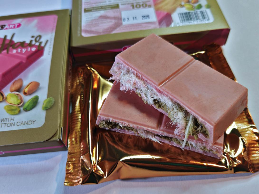 Angel Hair chocolate / Rózsaszín angyalhaj-csokoládé